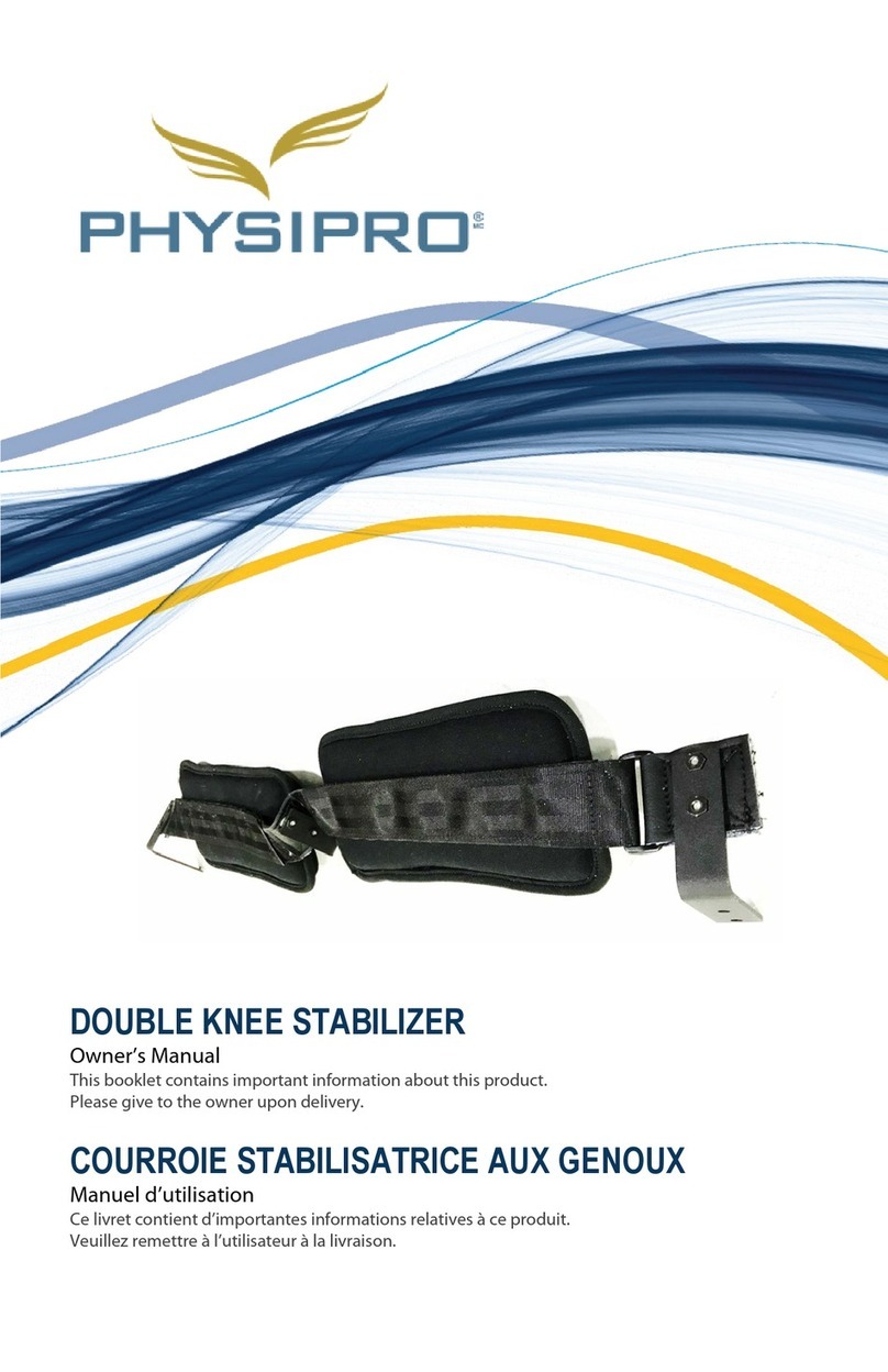Physipro DOUBLE KNEE STABILIZER User manual