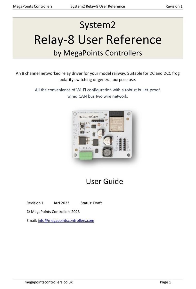 MegaPoints Controllers System2 Relay-8 Service manual