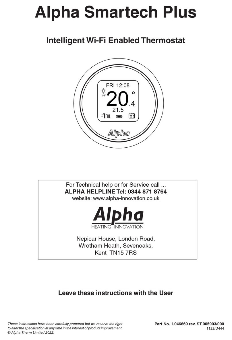 Alpha Smartech Plus User manual