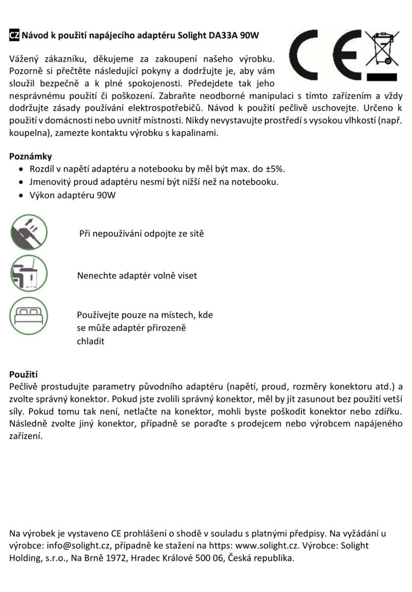 Solight DA33A User manual