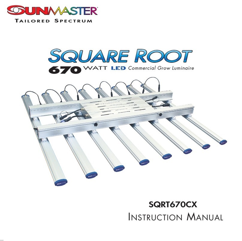 Sunmaster SQUARE ROOT SQRT670CX User manual