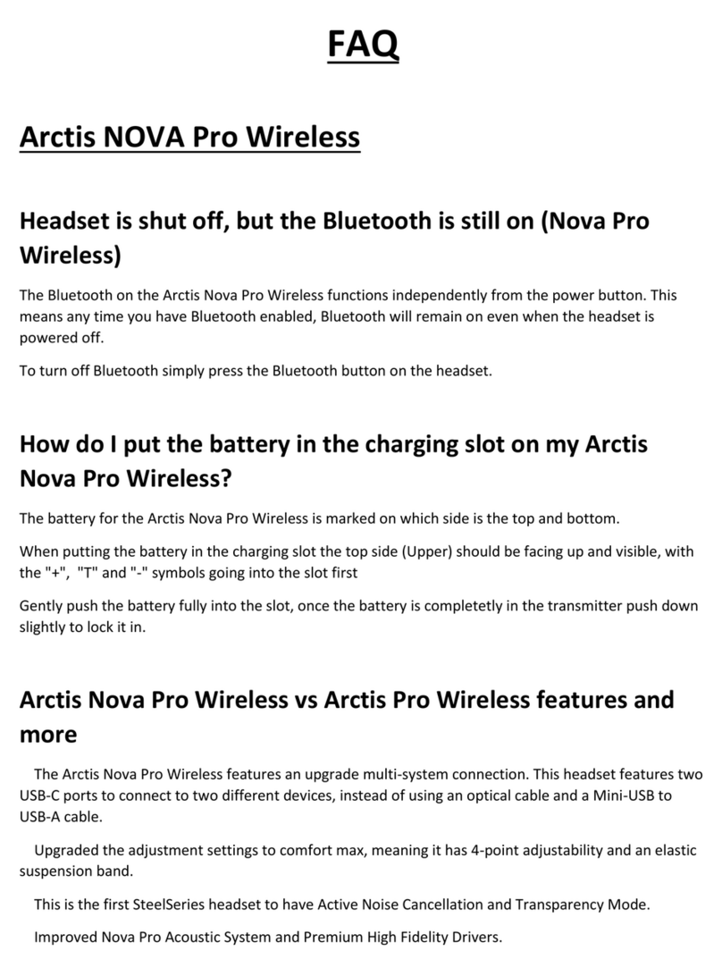 SteelSeries ARCTIS NOVA PRO WIRELESS Installation guide