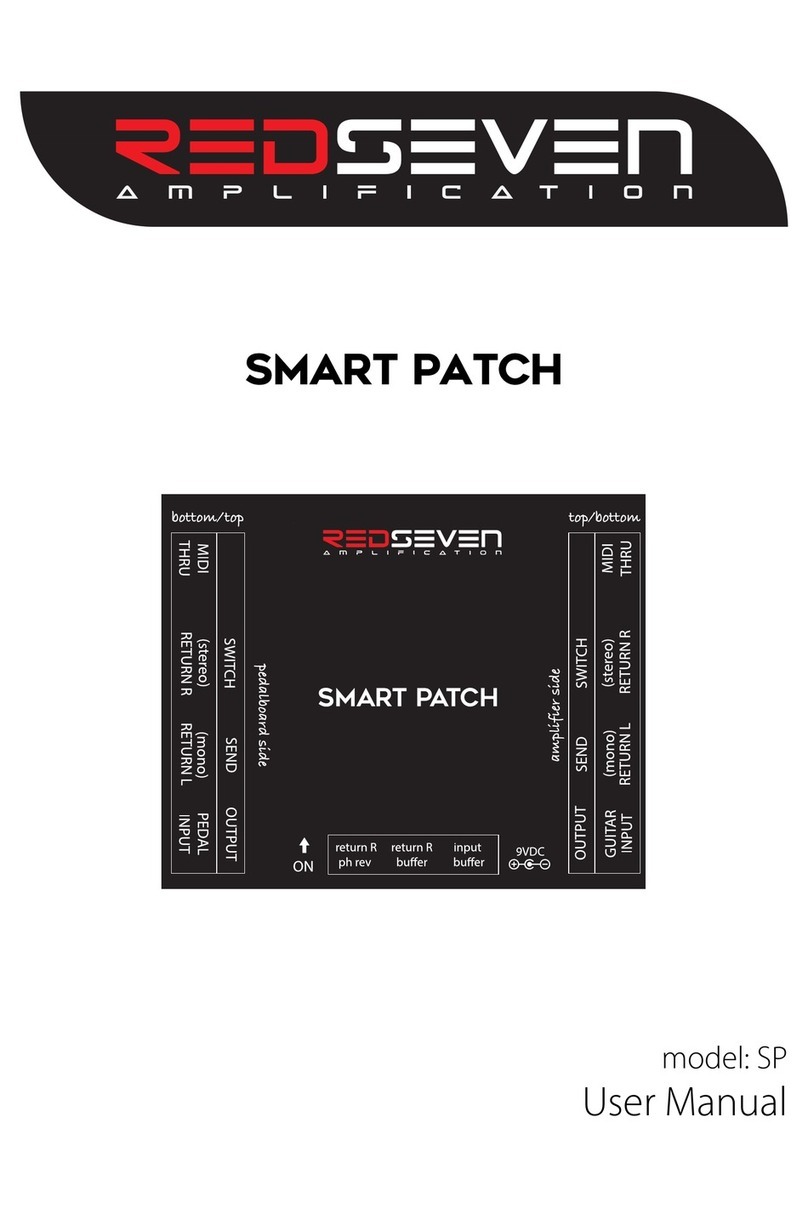 RedSeven Amplification SMART PATCH SP User manual