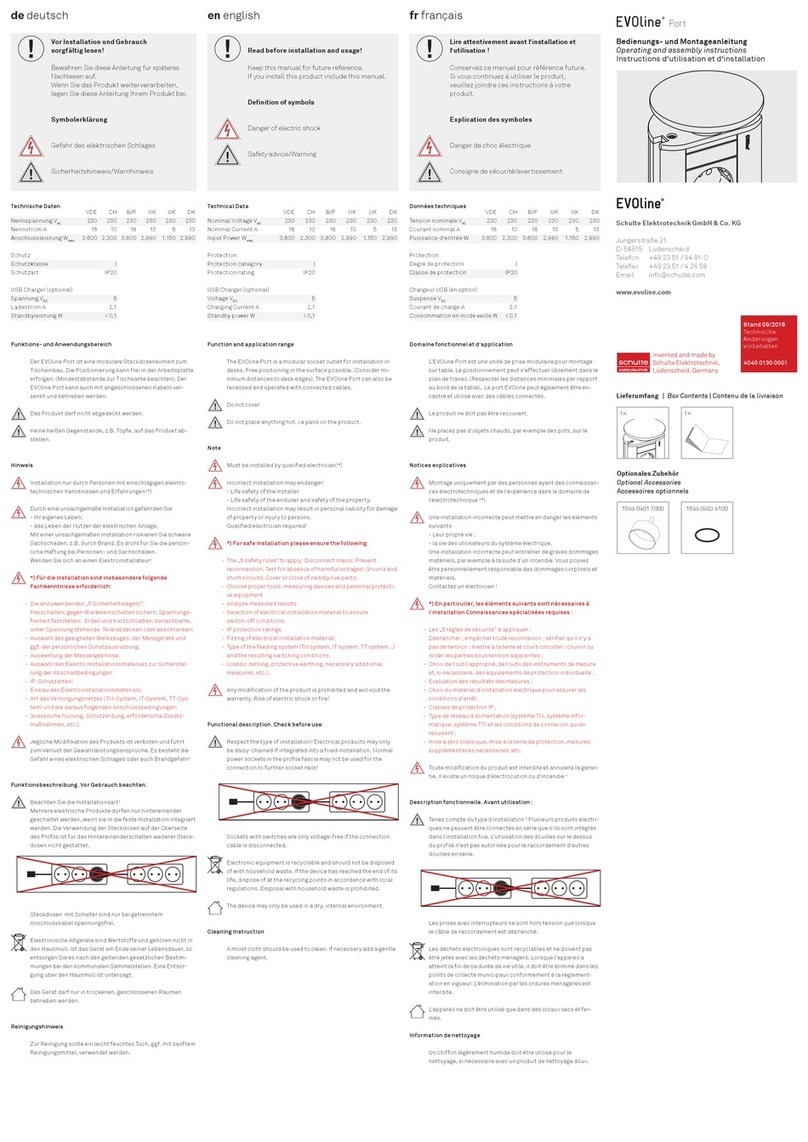 Schulte EVOline Product guide