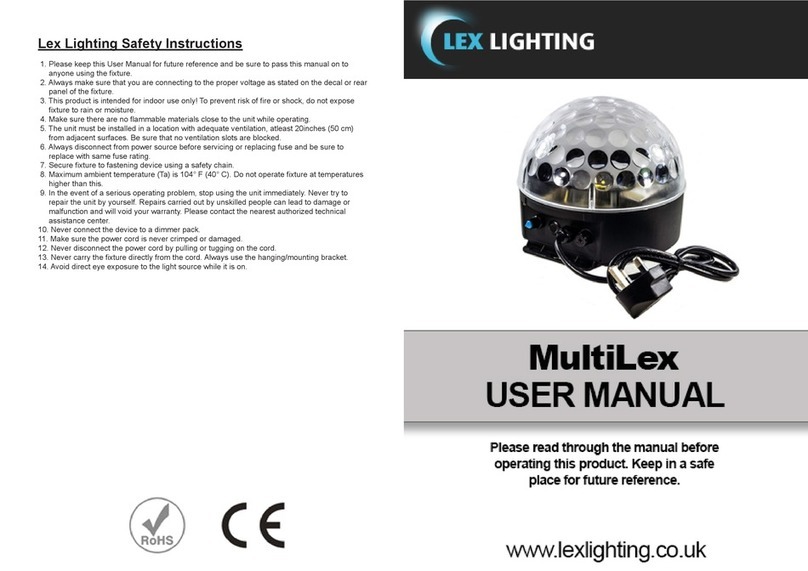 LEX Lighting MultiLex User manual LEX Lighting MultiLex User manual