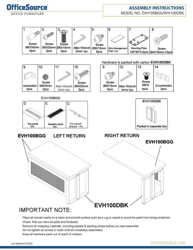OfficeSource EVH100BGG User manual