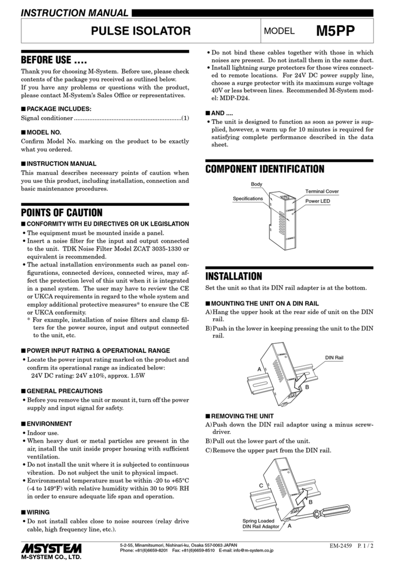 M-system M5PP User manual