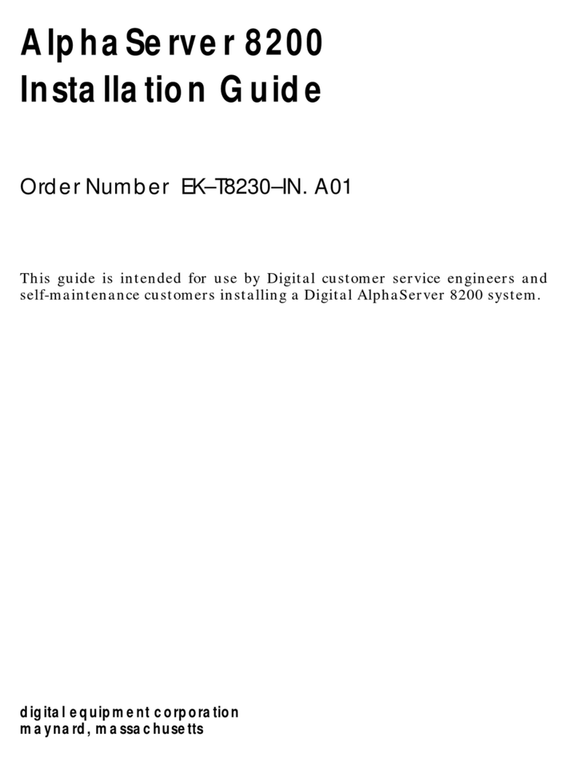 DEC AlphaServer 8200 User manual