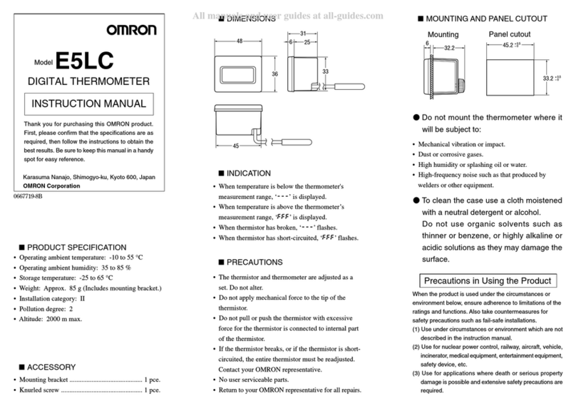 Omron E5L-C Series User manual