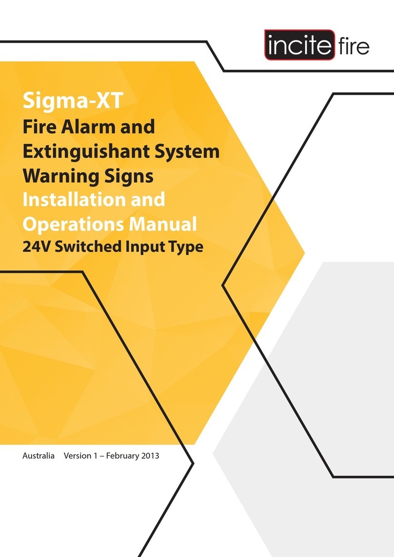Incite Fire Sigma-XT User manual