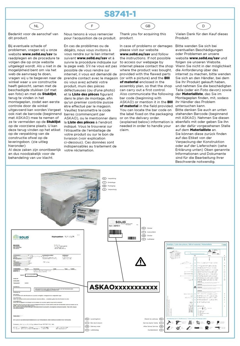 Solid S8741-1 User manual