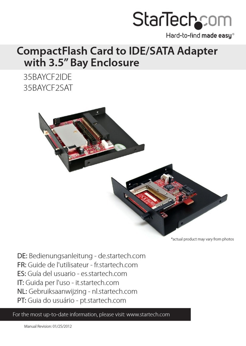 StarTech.com 35BAYCF2IDE User manual