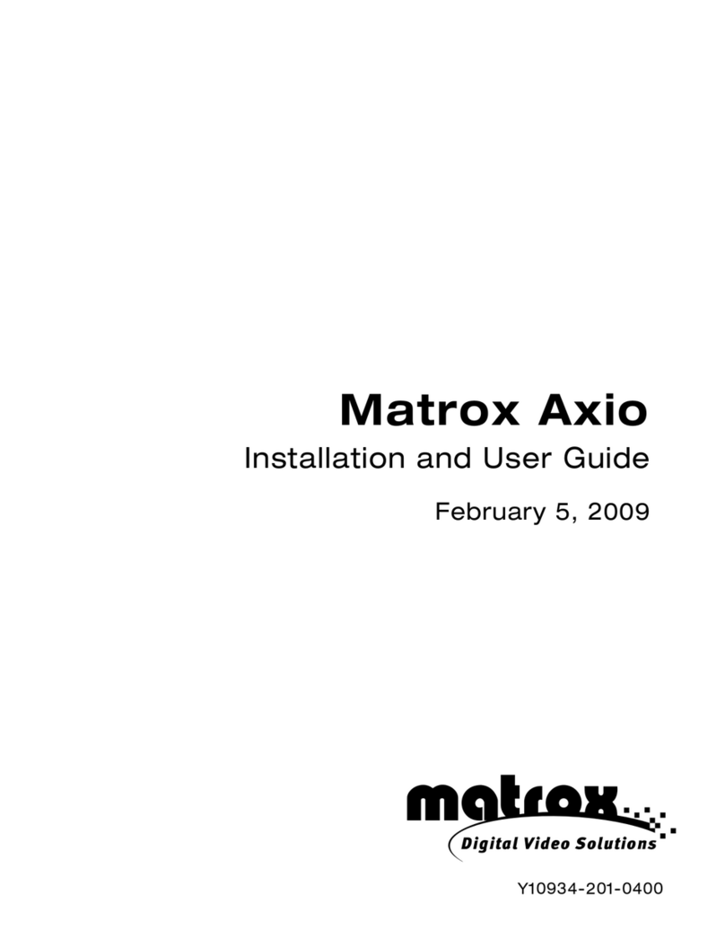 Matrox Axio User manual