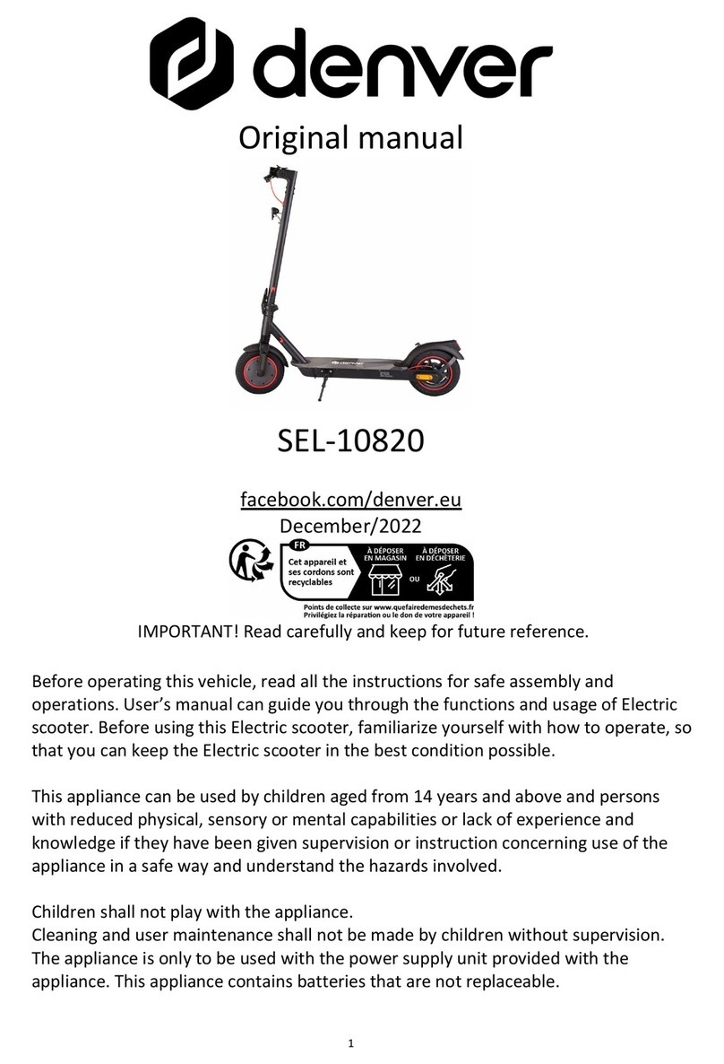 Denver SEL-10820 Operation instructions