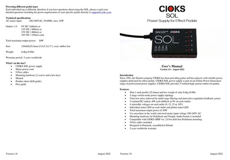 CIOKS SOL User manual
