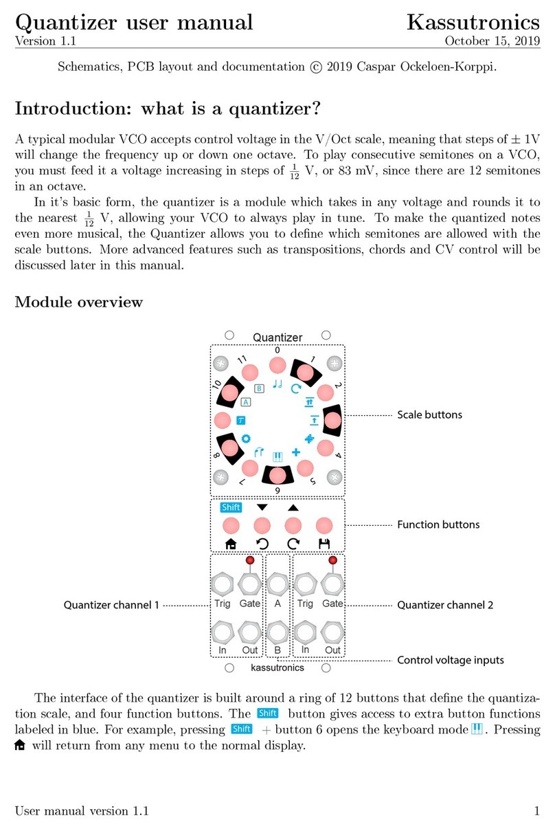 Kassutronics Quantizer User manual