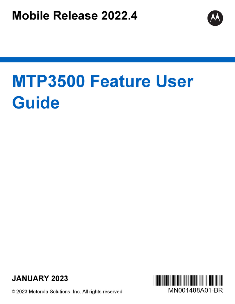 Motorola solutions MTP3500 User manual