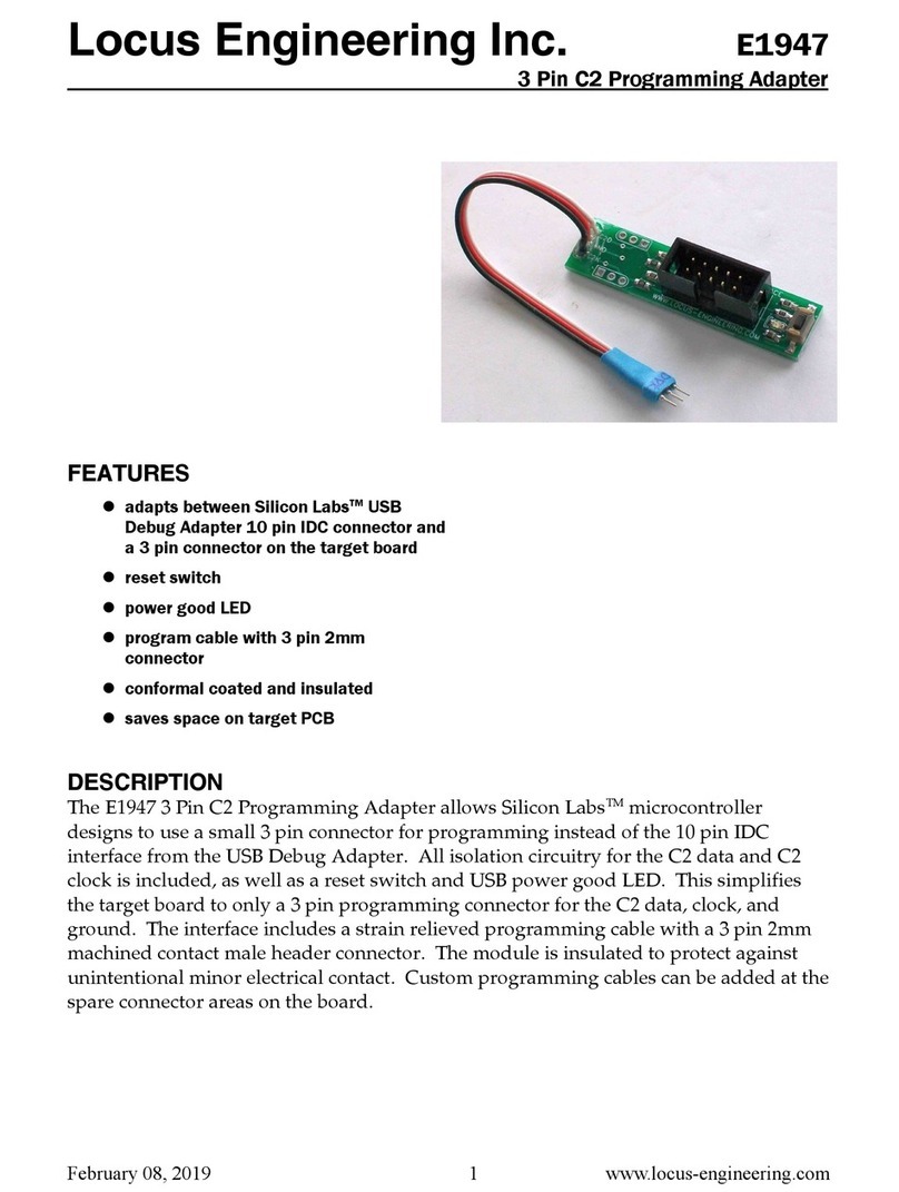 Locus Engineering E1947 User manual