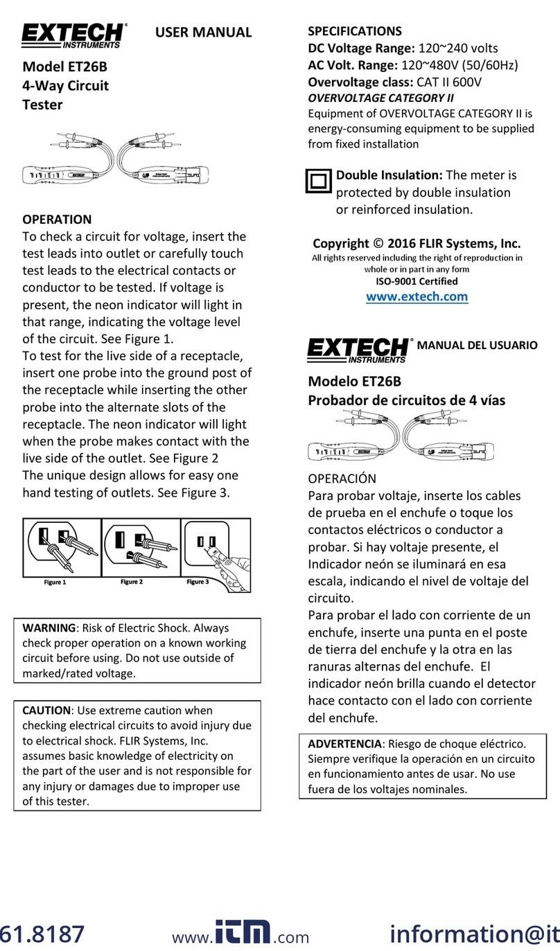 Extech Instruments ET26B User manual