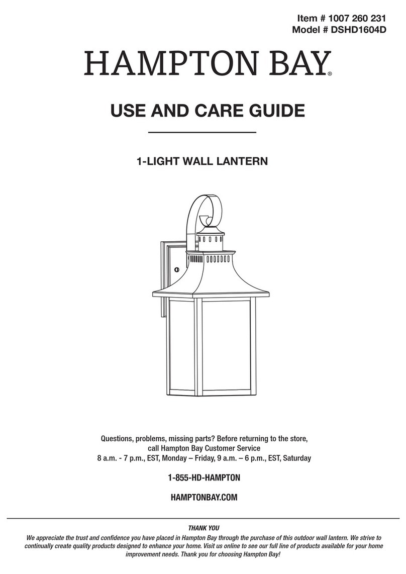 HAMPTON BAY DSHD1604D User manual