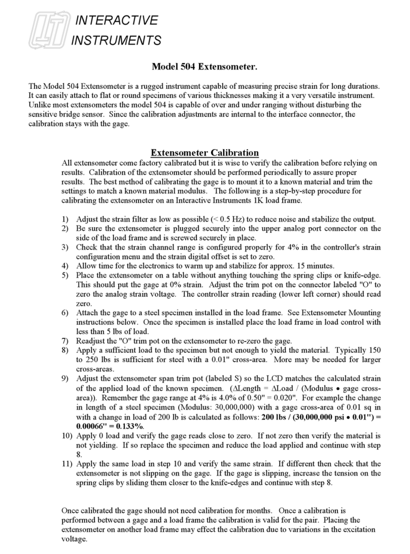 Interactive Instruments 504 User manual