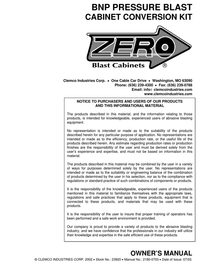 Clemco Zero User manual