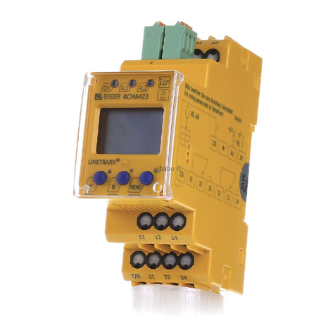 Bender RCMA423 User manual