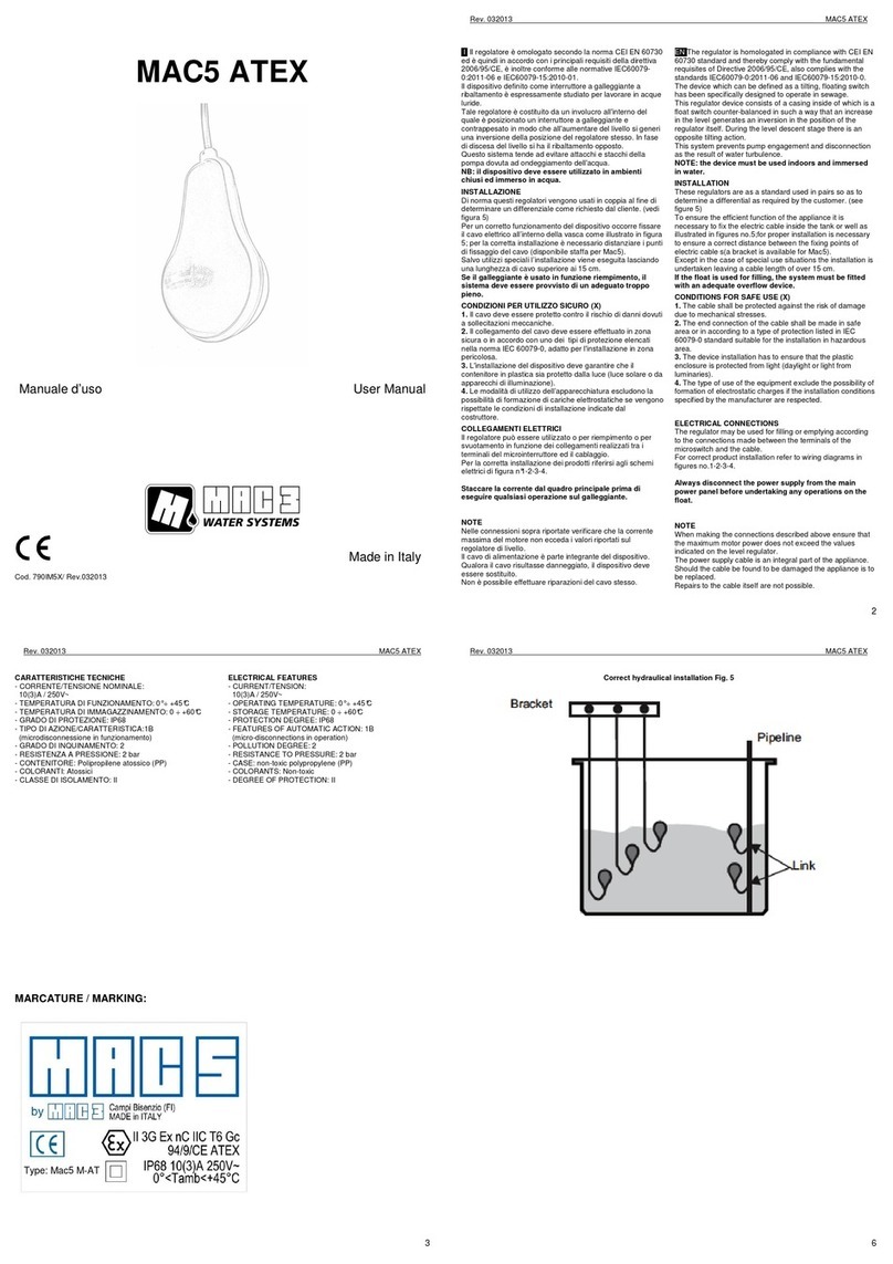 MAC3 MAC5 ATEX User manual