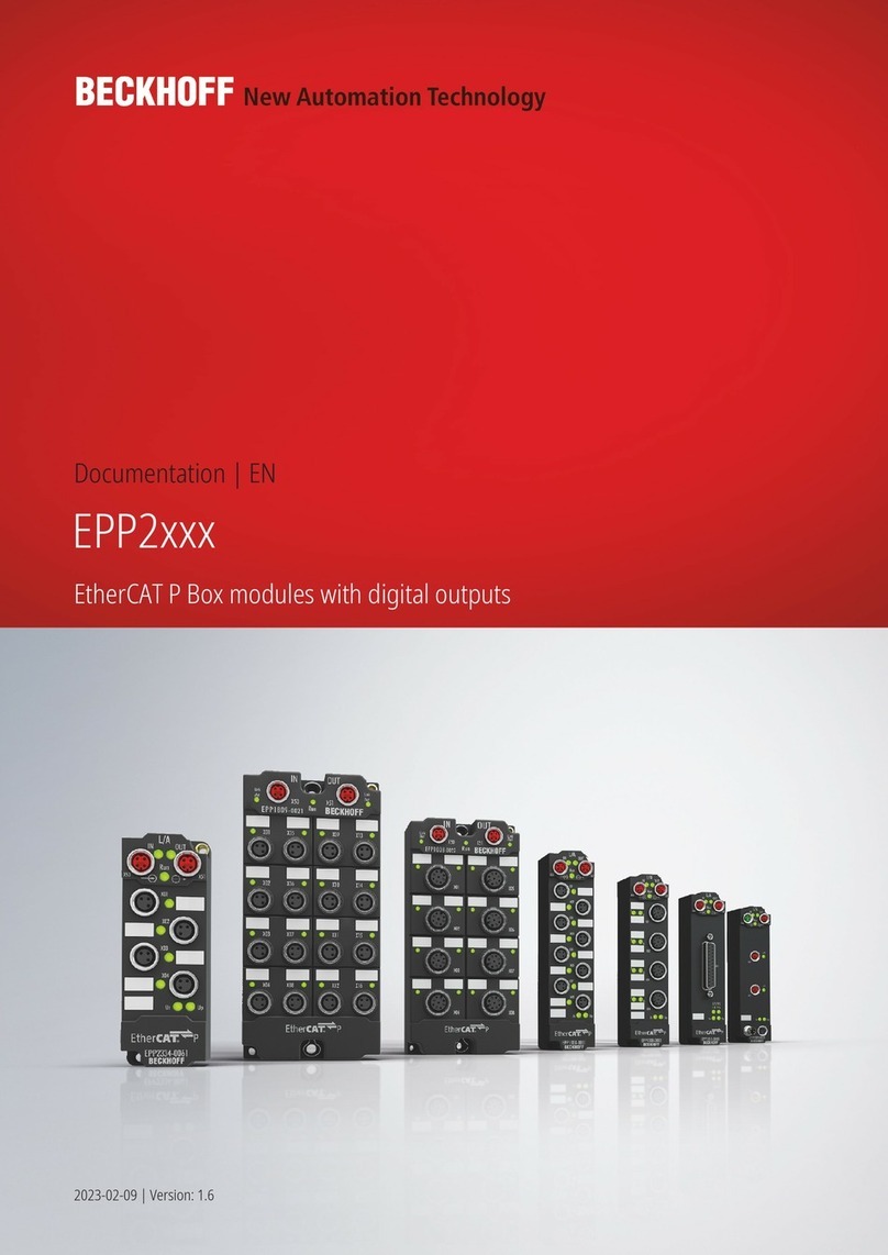 Beckhoff EPP2 Series Operator's manual