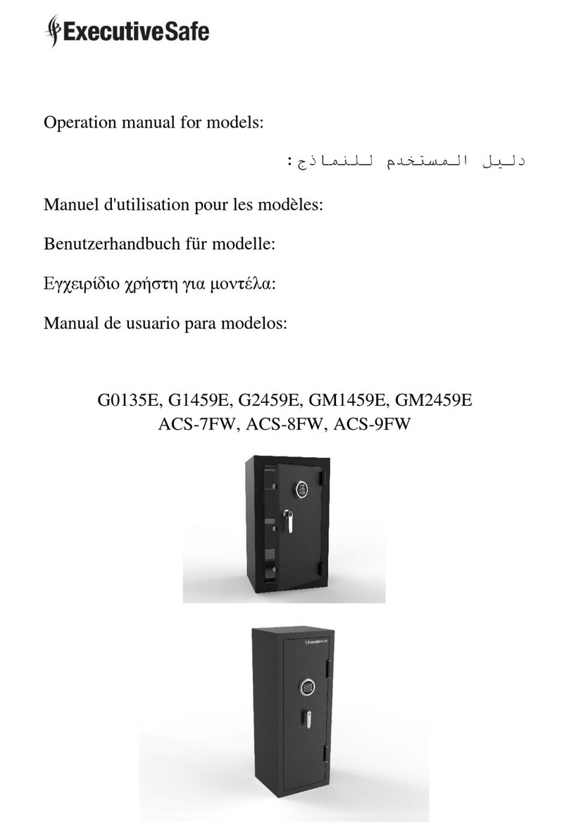 ExecutiveSafe G0135E User manual