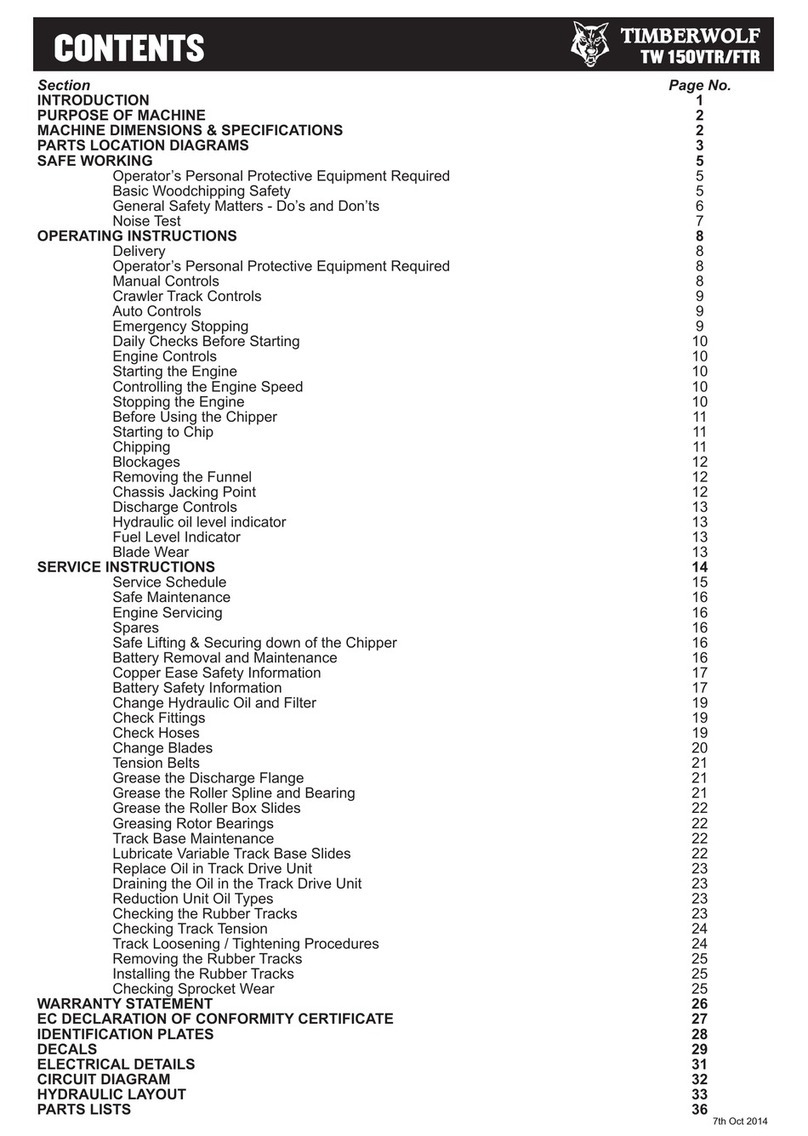 Timberwolf TW 150VTR User manual