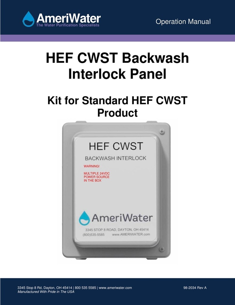 AmeriWater HEF CWST User manual