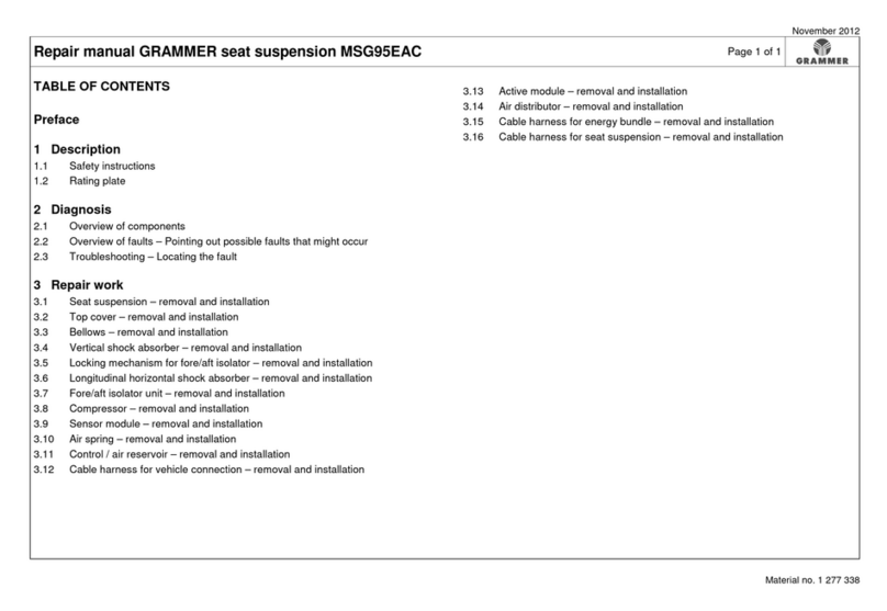 Grammer MSG95EAC Operating instructions