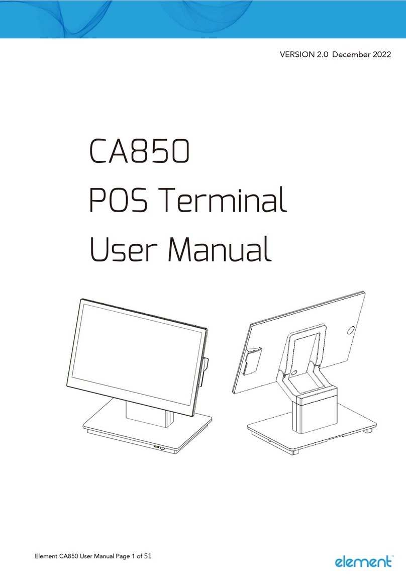 Element CA850 User manual Element CA850 User manual