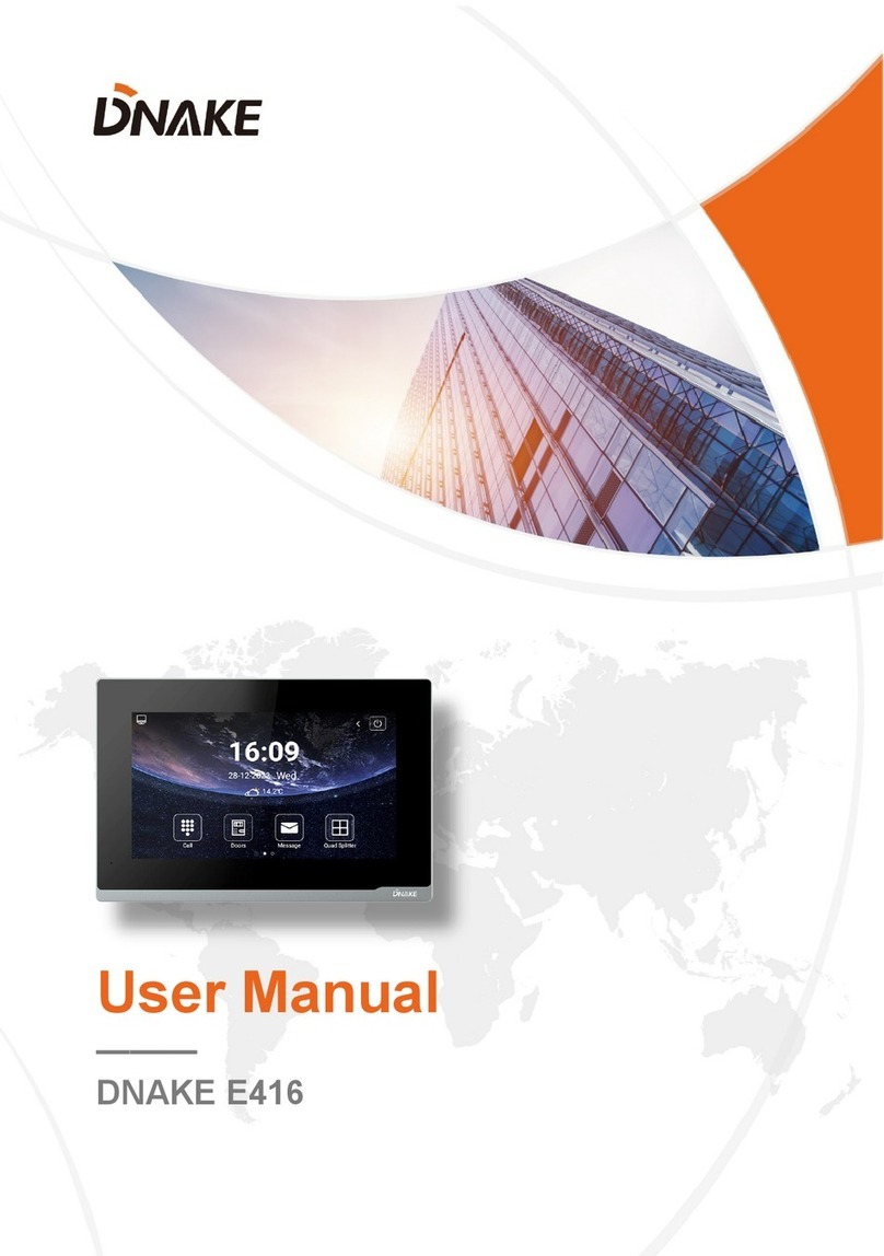 Dnake E416 User manual