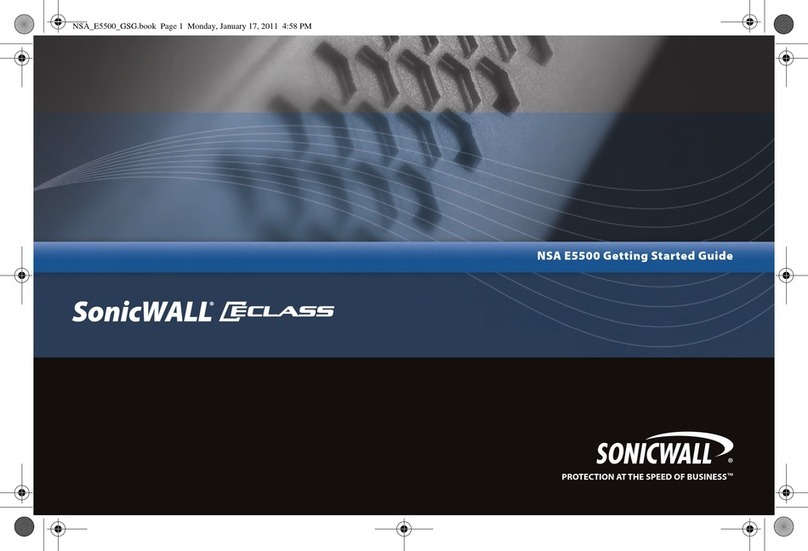 SonicWALL ECLASS NSA E5500 User manual