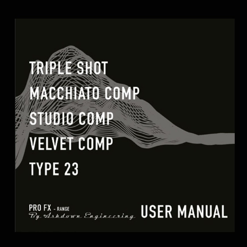 Ashdown PRO FX User manual