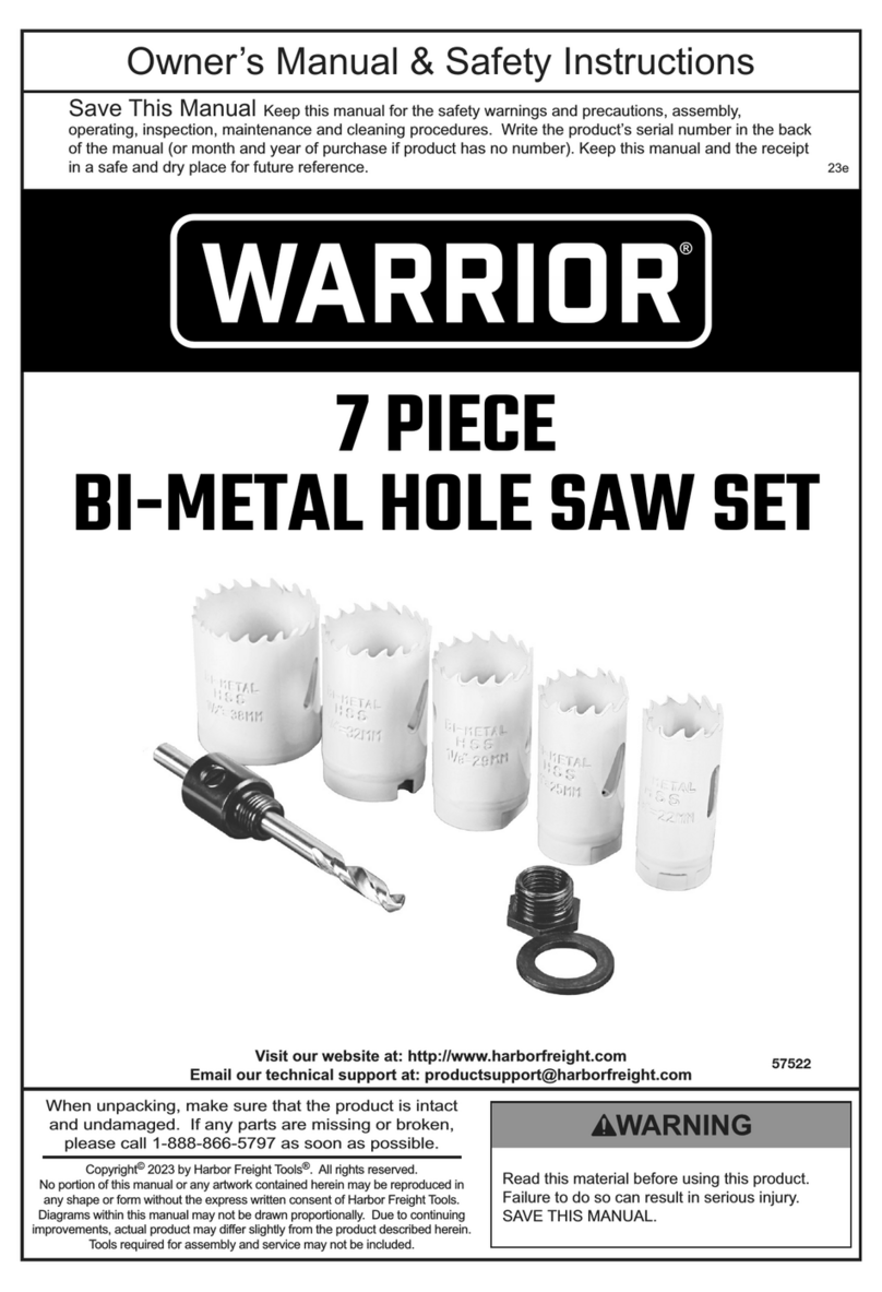 WARRIOR 57522 Assembly instructions