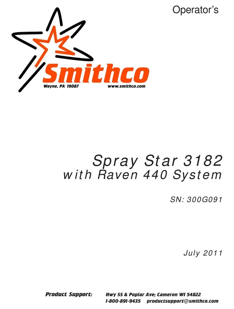 Smithco Spray Star 3182 with Raven 440 System User manual