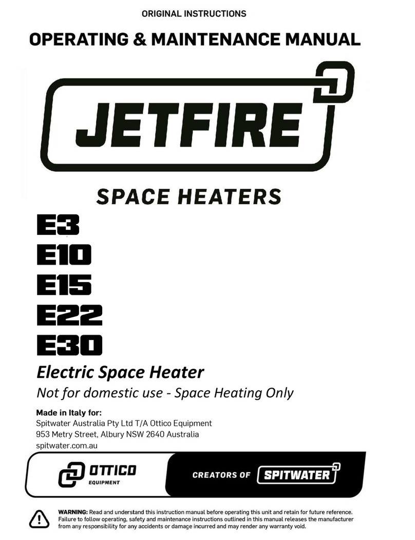 Jetfire E3 Installation and operation manual