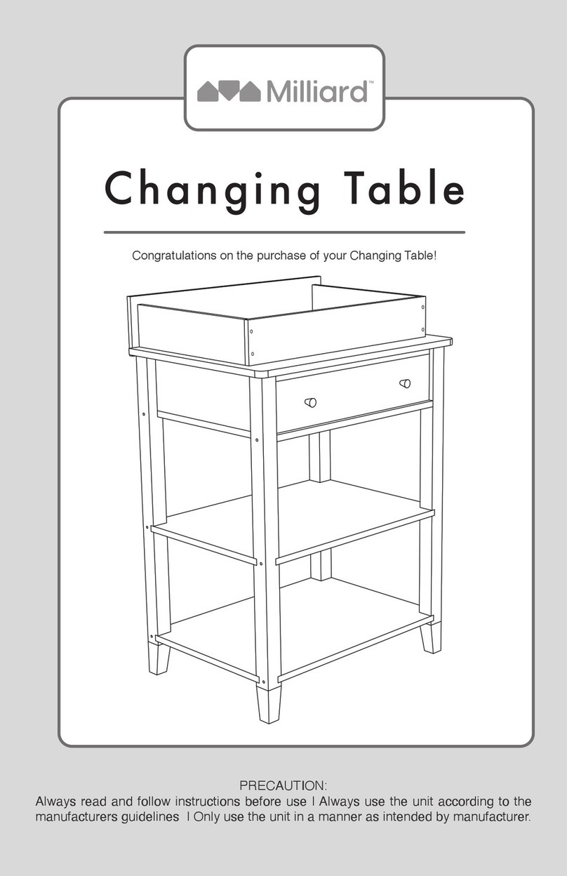 milliard Changing Table User manual milliard Changing Table User manual