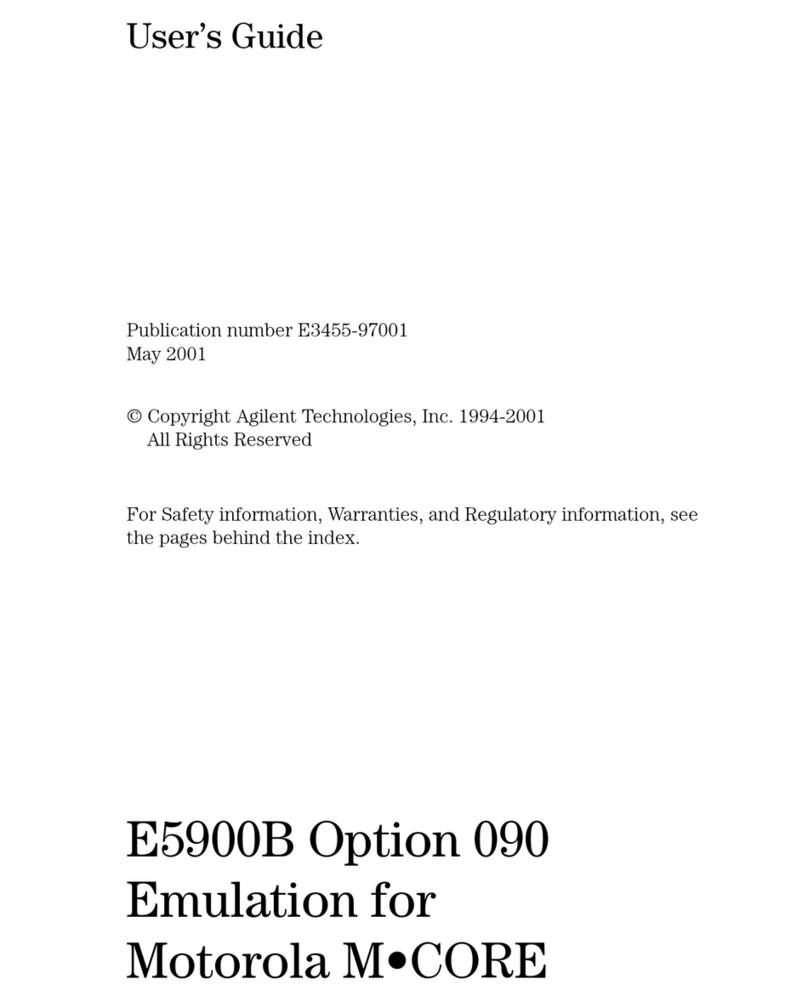Agilent Technologies E5900B User manual Agilent Technologies E5900B User manual