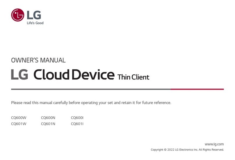 LG Cloud Device User manual