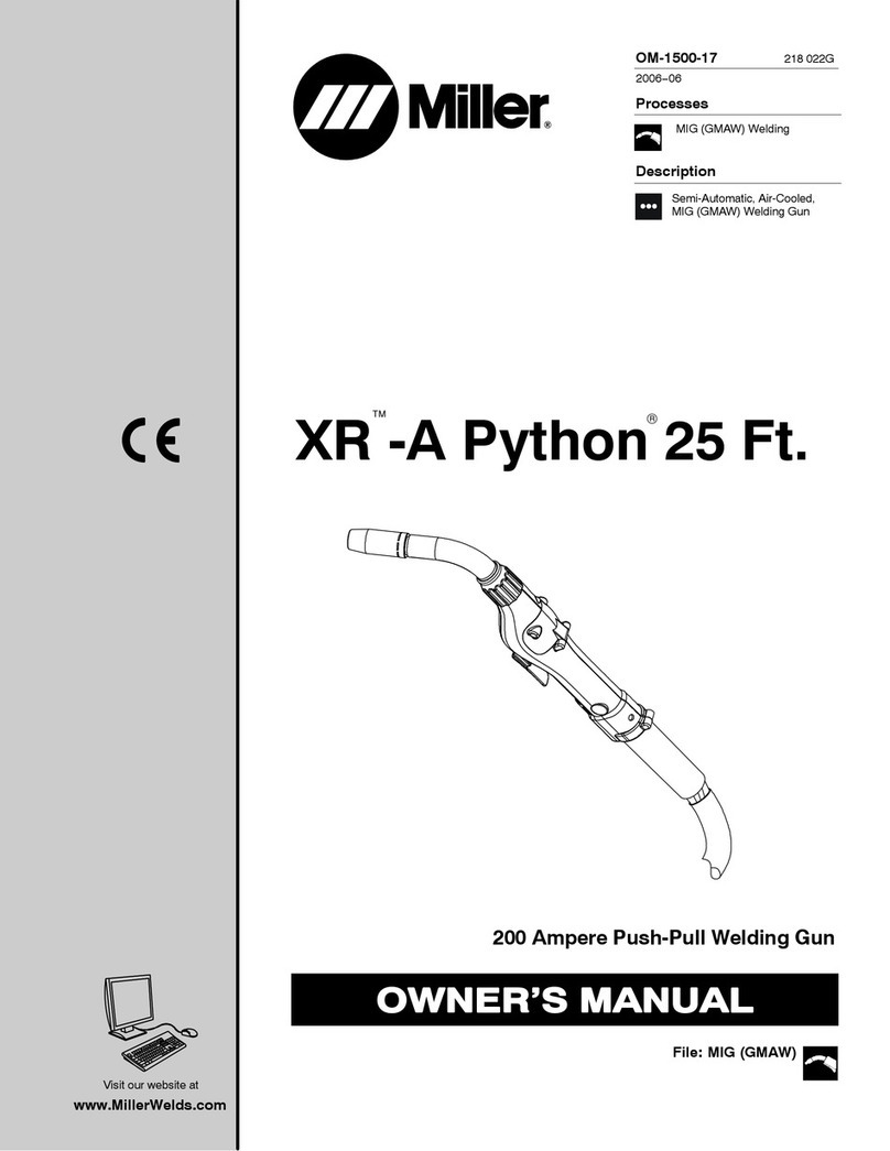 Miller XR Python 25 Ft. User manual