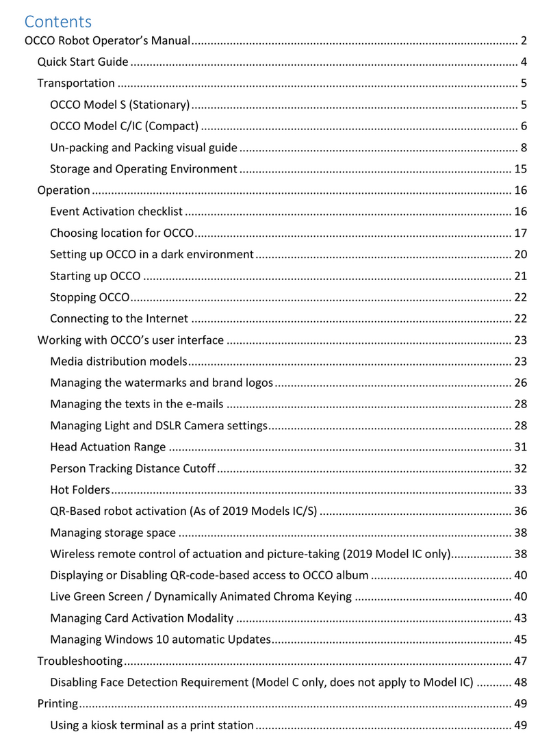 OCCO S User manual