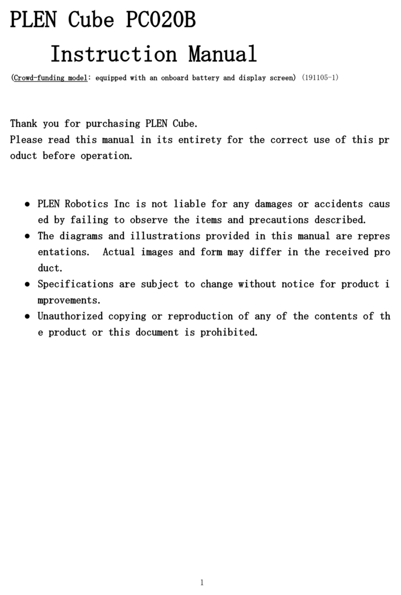PLEN Robotics Cube PC020B User manual