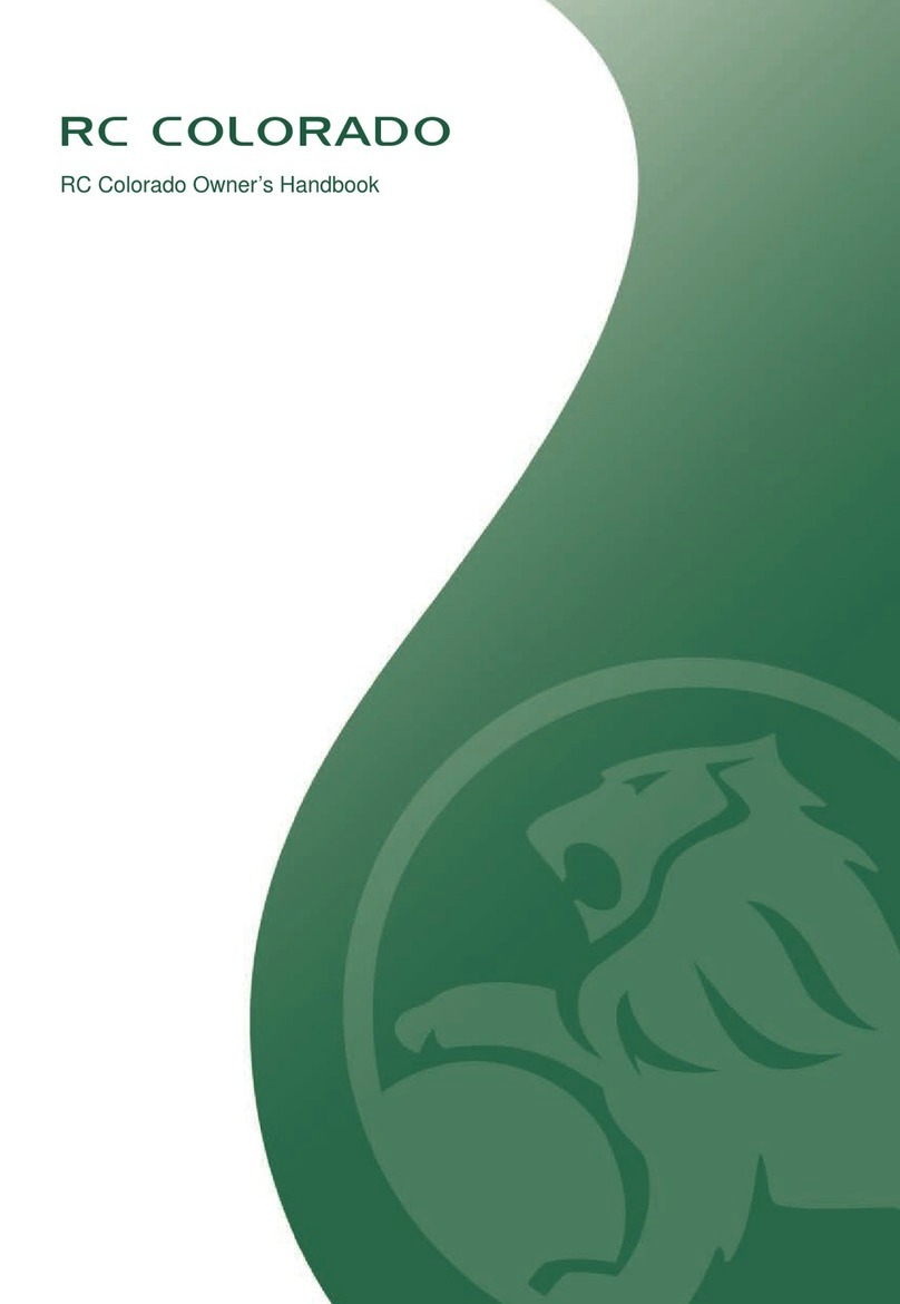 HOLDEN RC COLORADO 2010 User guide