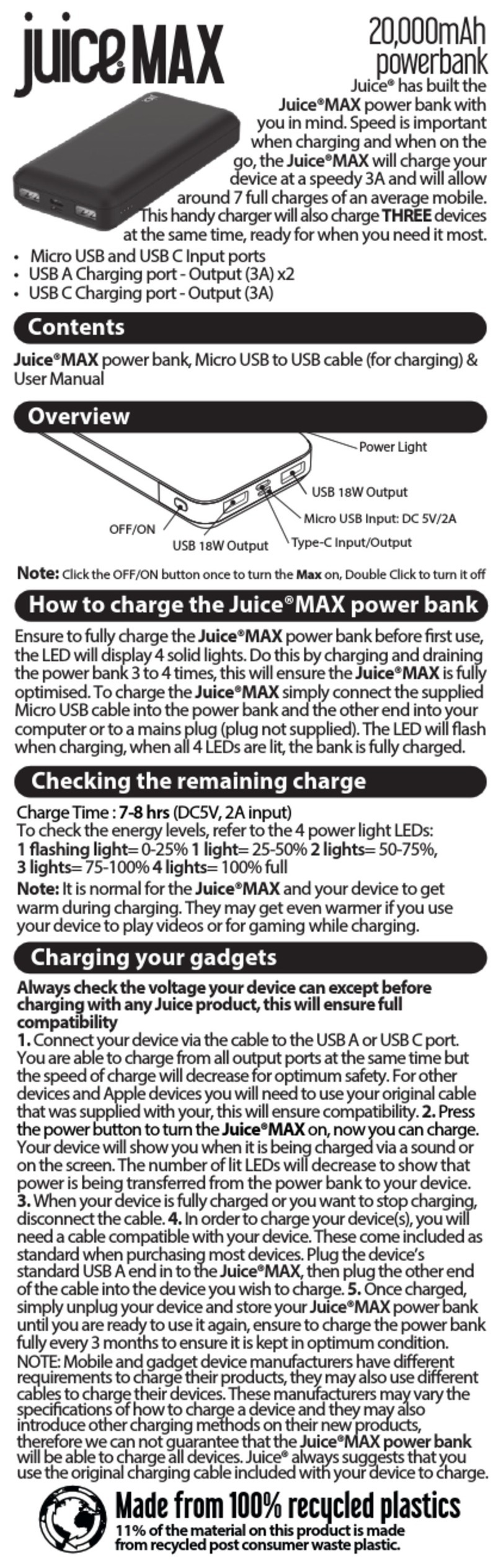 Juice MAX User manual Juice MAX User manual