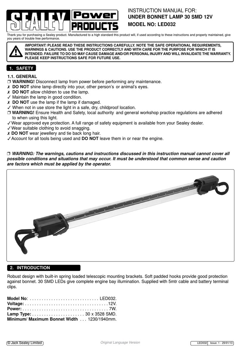 Sealey LED032 User manual