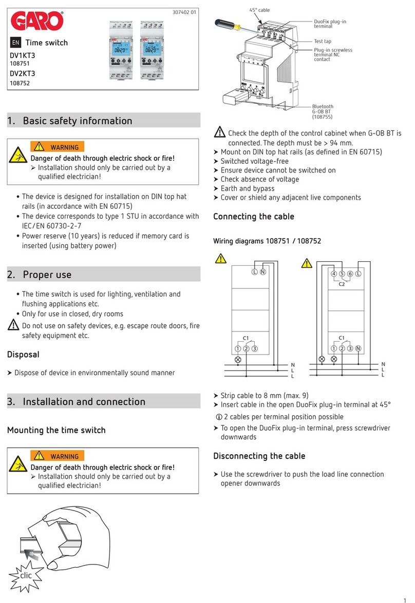 GARO DV1KT3 User manual